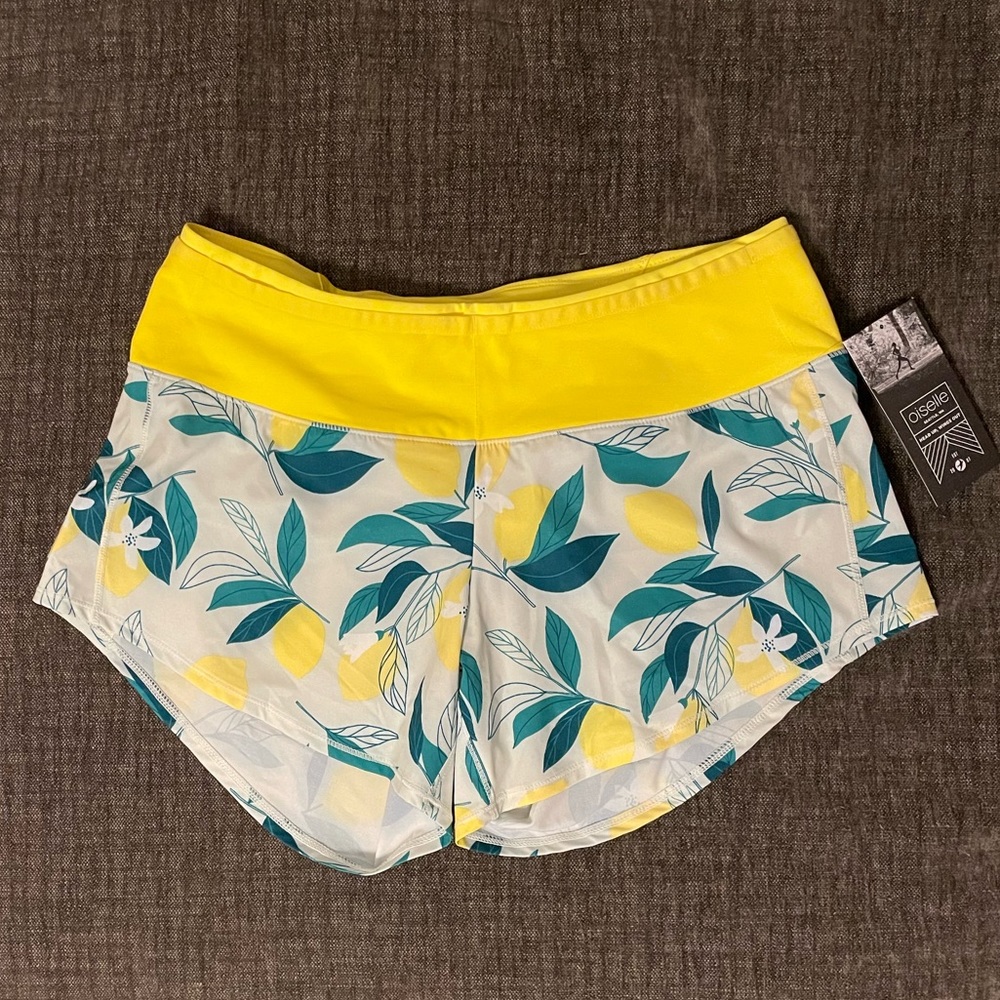 Oiselle Toolbelt Roga Shorts, size 4